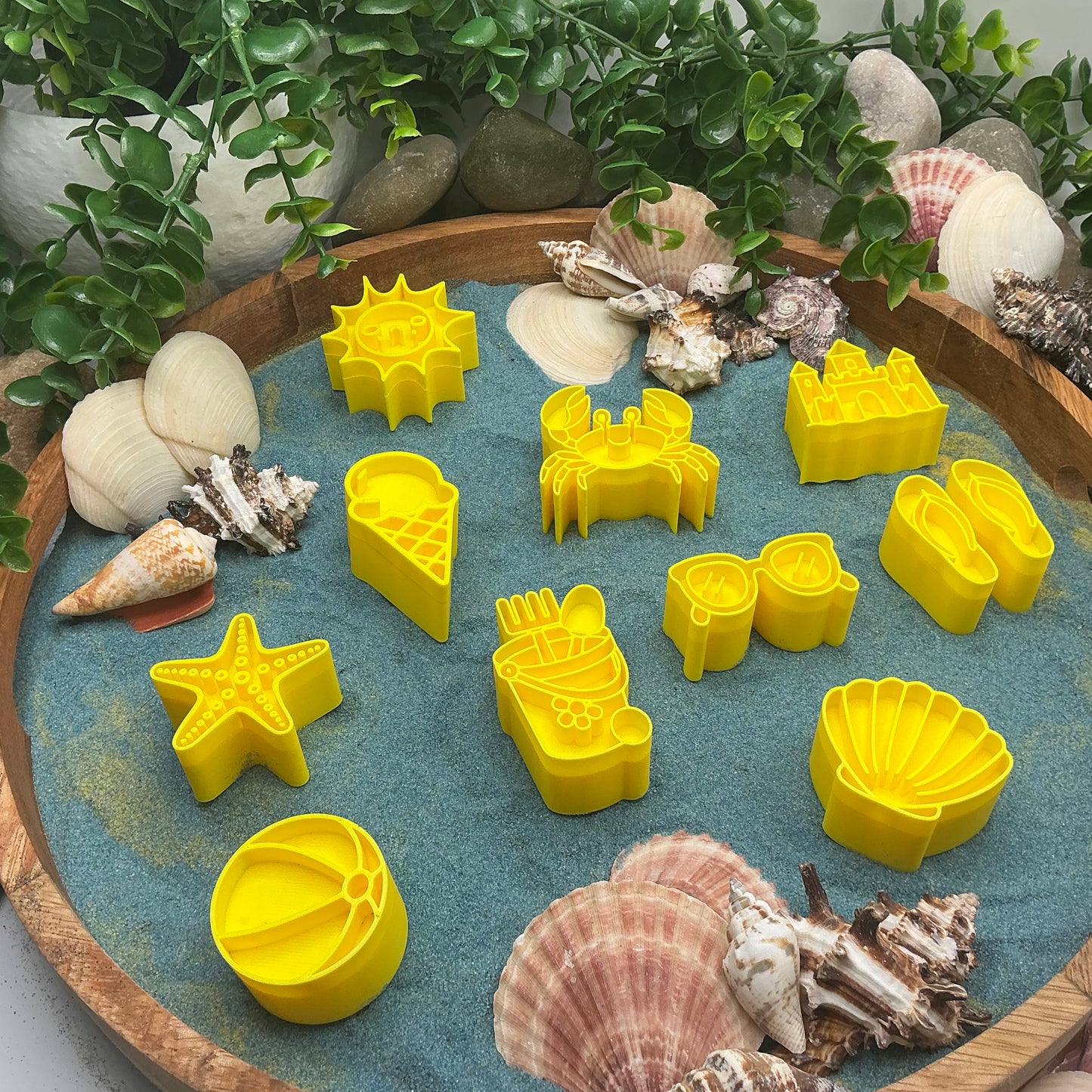 3D-printed summer stamps, 11-piece set for play dough, kinetic sand and clay - view 9 of 9