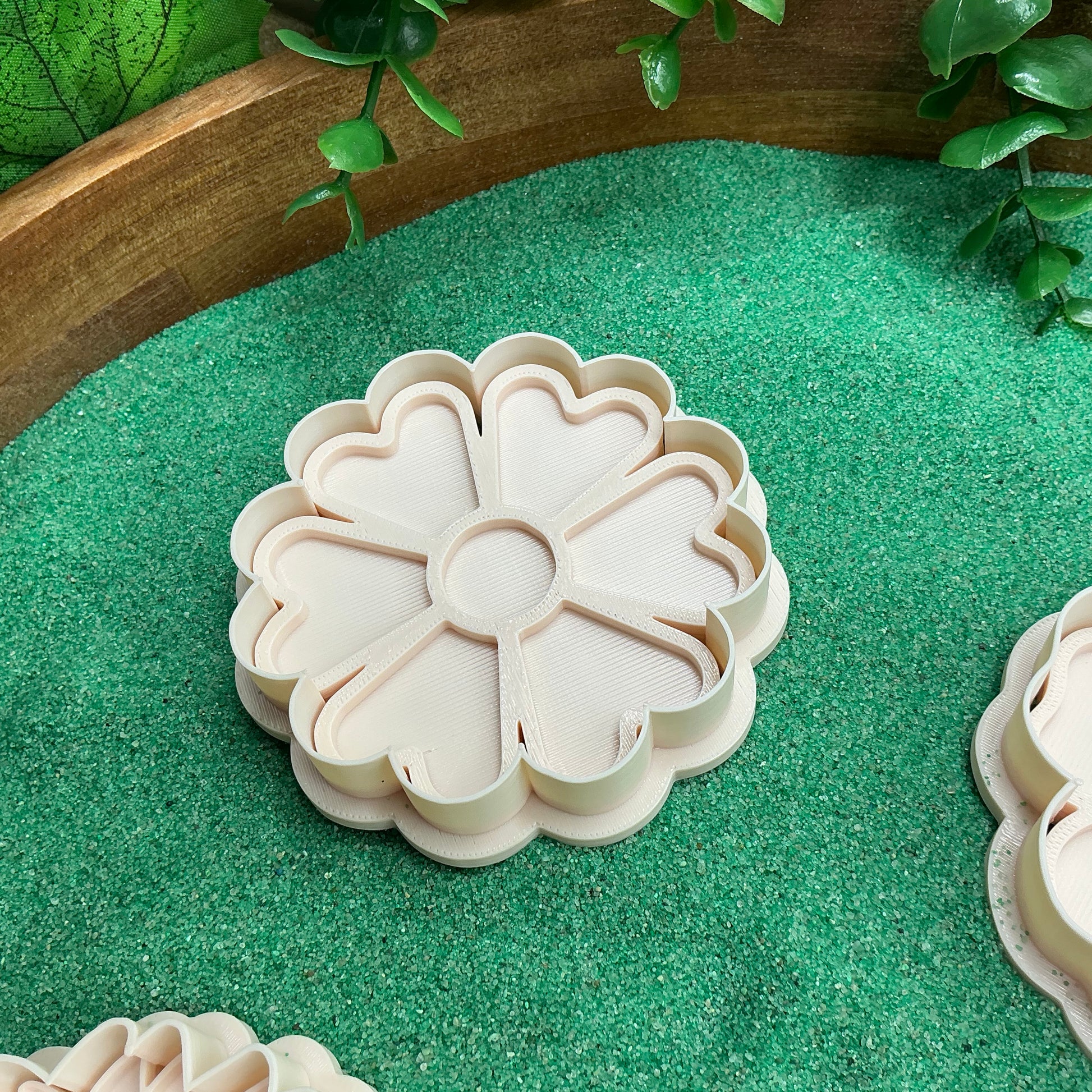 3D-printed flower garden play dough cookie cutter set - 4 piece mini meadow starter set - view 4 of 11