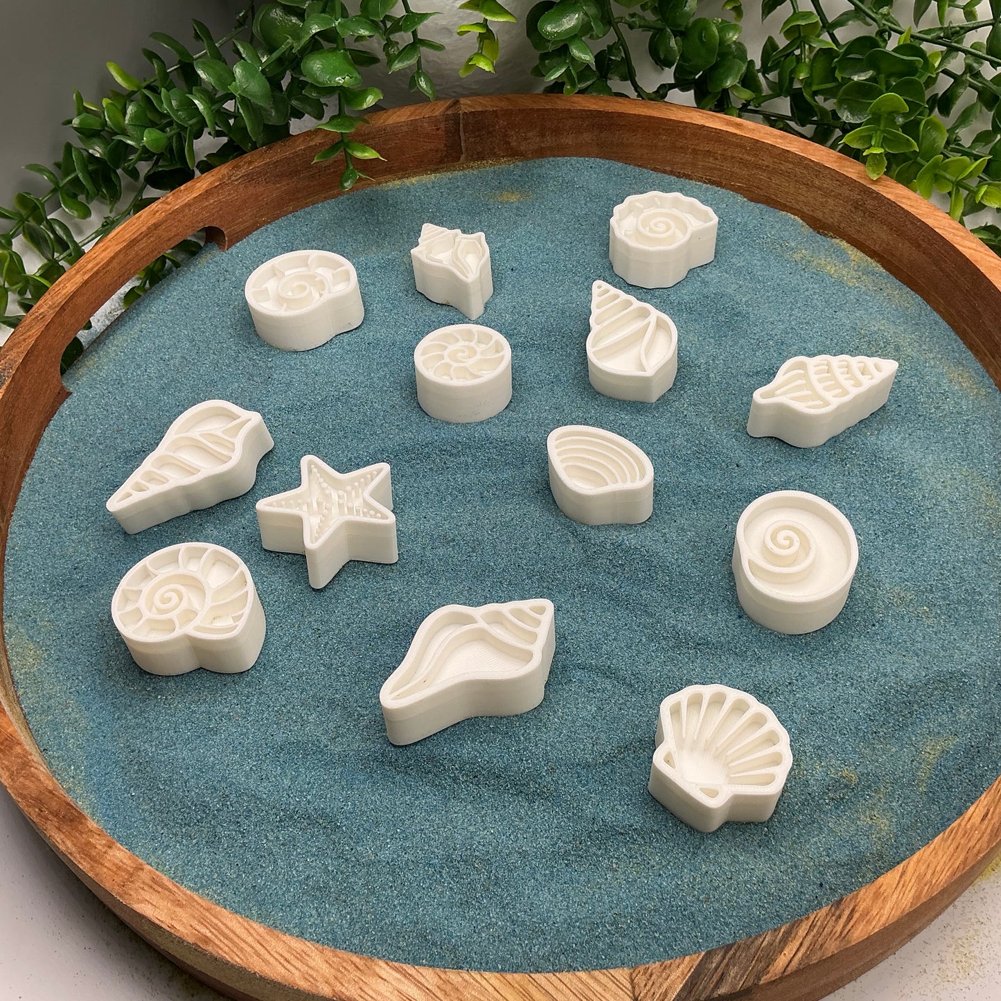 3D-printed shell sensory stamps, 13-piece set for play dough, kinetic sand and clay - view 7 of 7