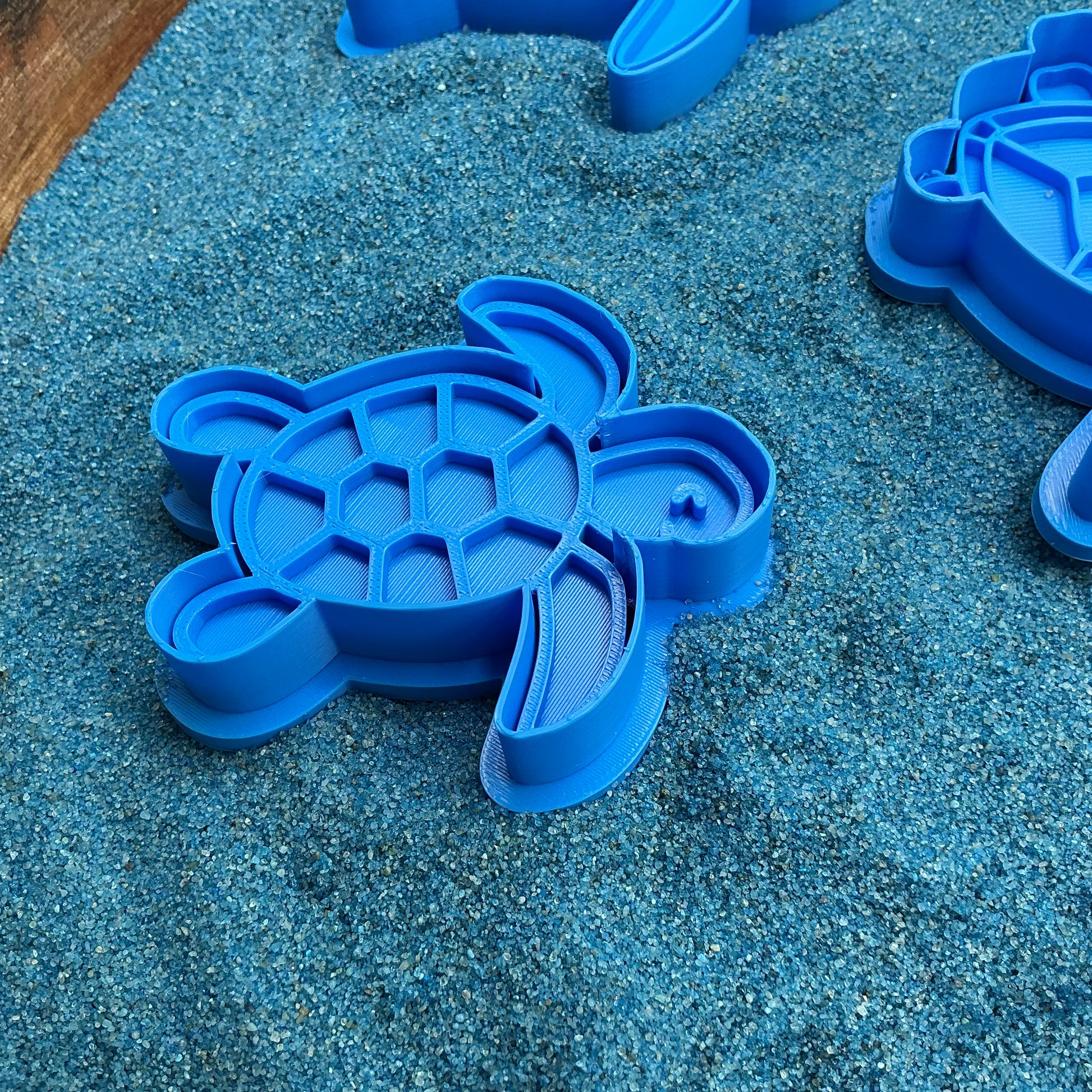 3D-printed sea turtle play dough cookie cutter set - 5 piece ocean theme - view 4 of 8