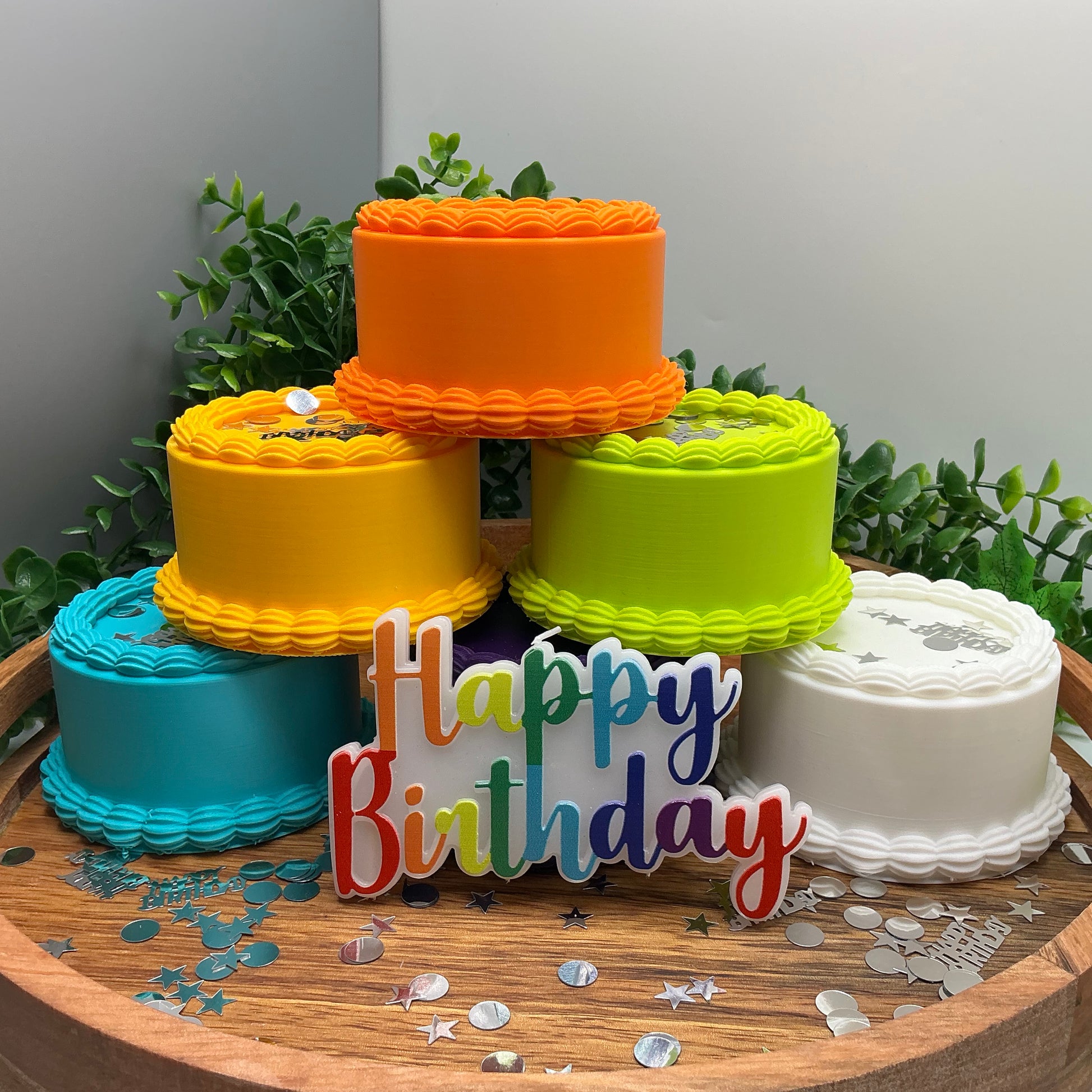 Birthday Cake 3D Printed Play Food Set Eco Friendly Toy Cake & Cupcakes Sensory  - View 20