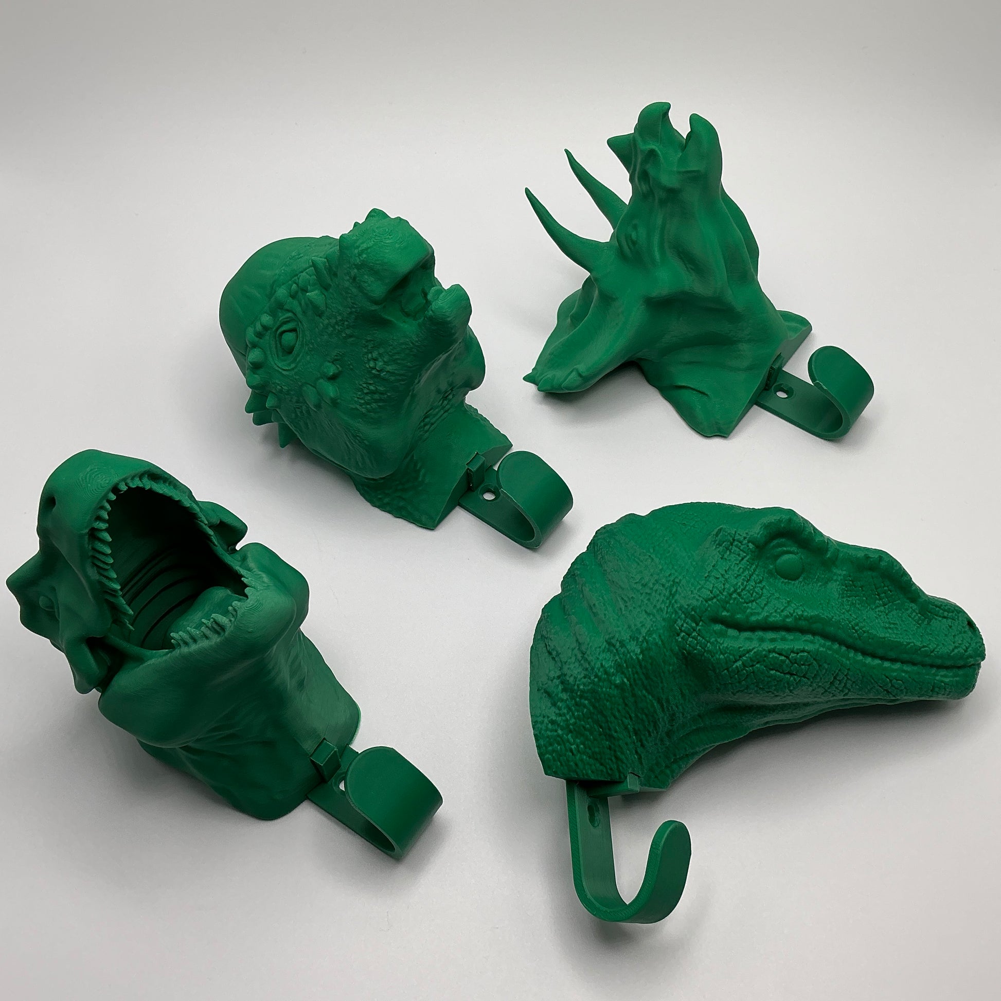 VelociraptorWall Hook 3D Printed Dinosaur Head Hanger for Kids Boys Room D�cor J - View 6