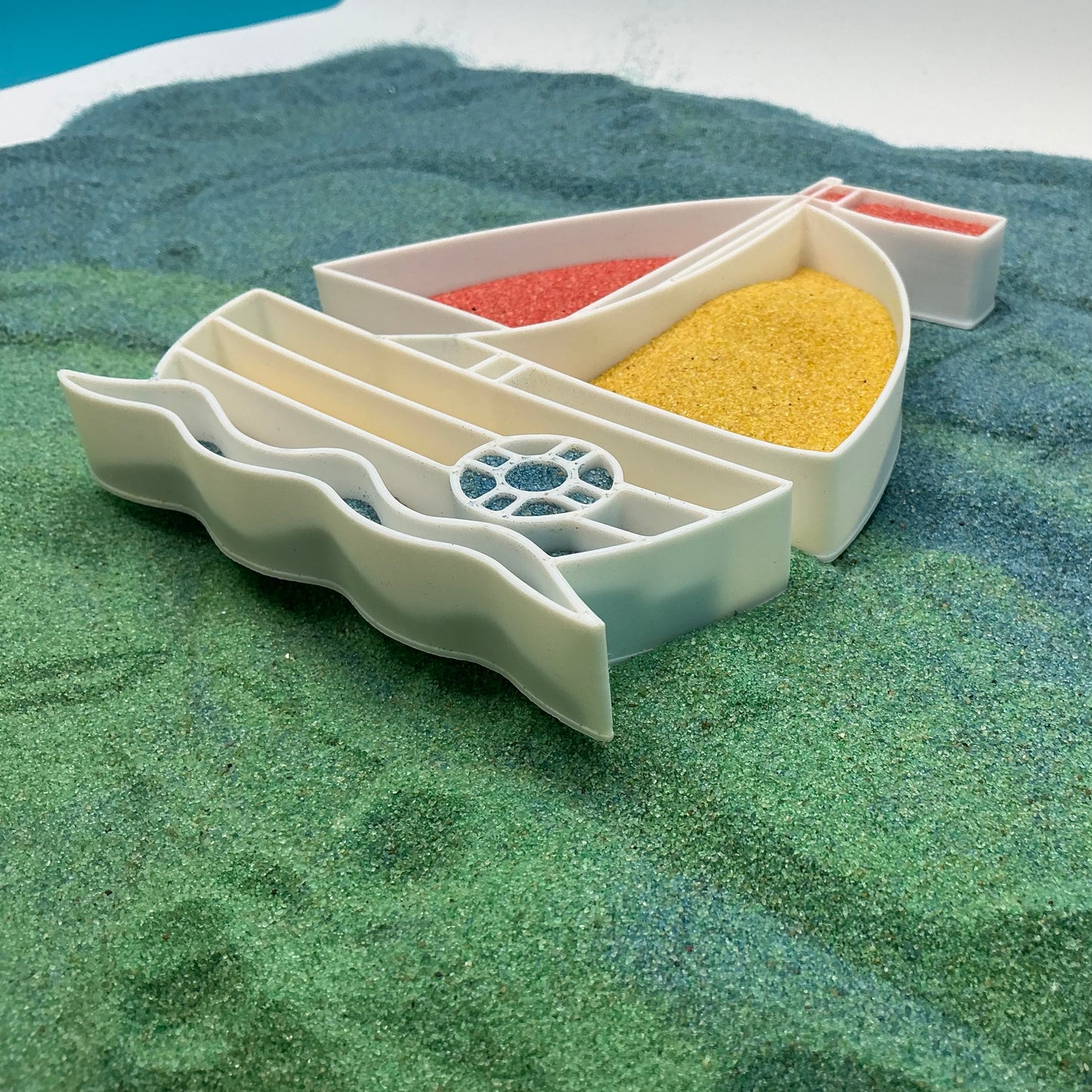 Summer Holiday Sensory Filling Trays Airplane, Boat, Sandcastle or Bucket Eco-Fr - View 21