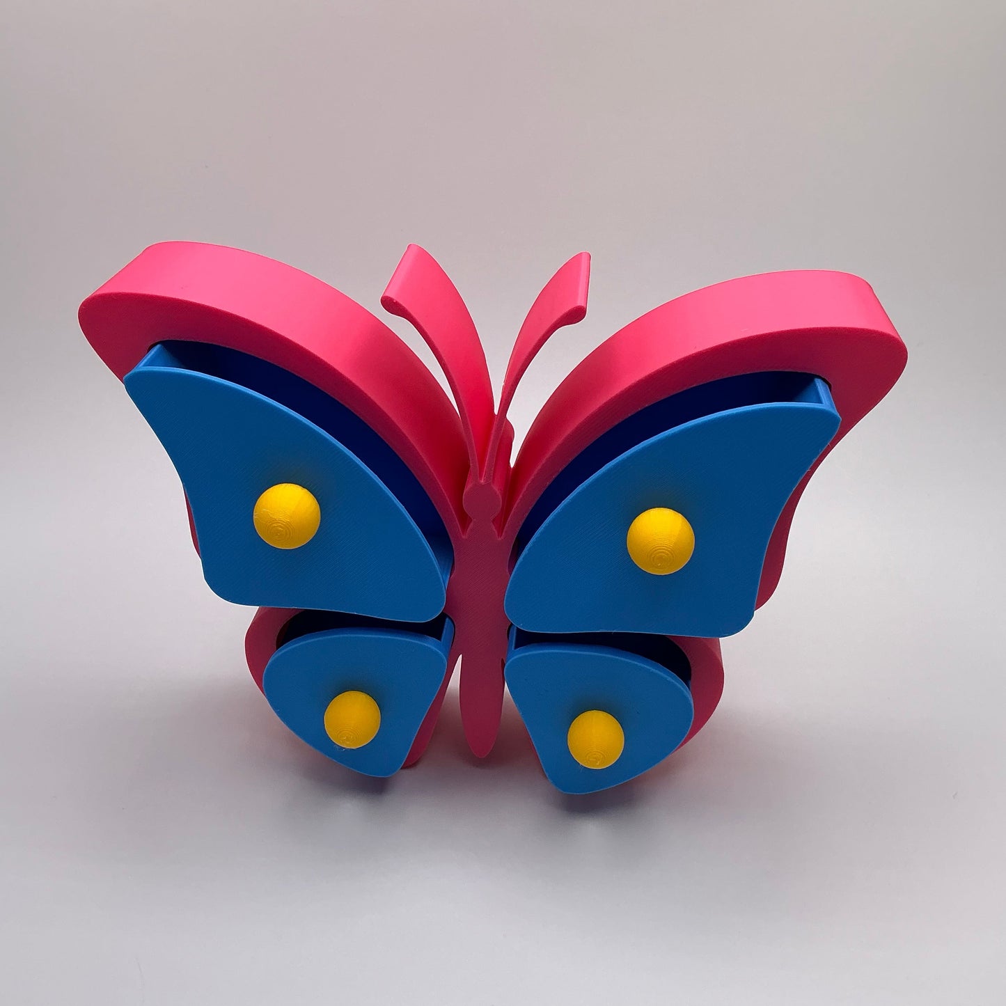 Butterfly Jewellery Box Keepsake Organizer Cute Earring & Ring Storage Girls ... - different angle