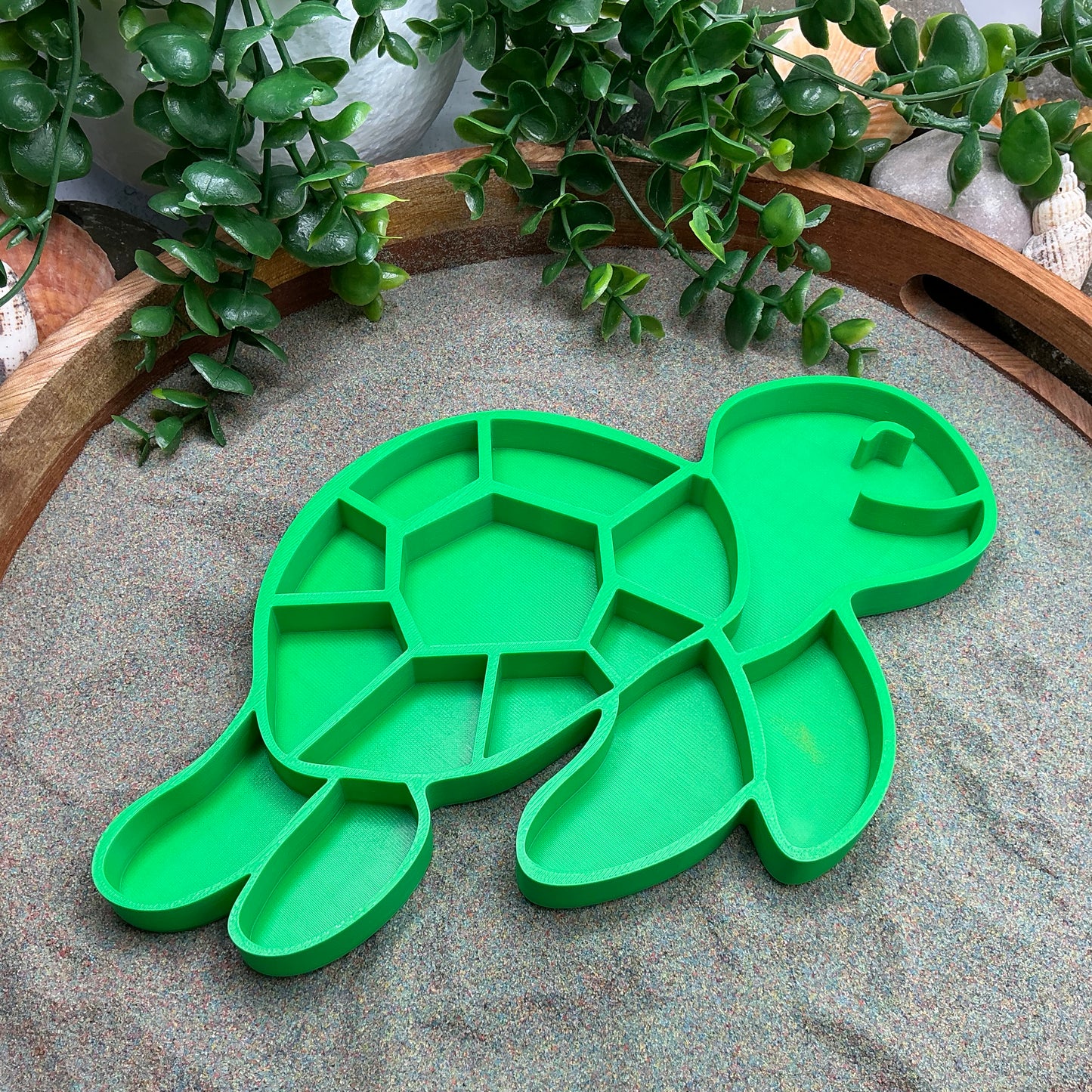 Large Turtle Sensory Filling Tray - Eco-Friendly 3D Printed for Sand, Rice & Oats