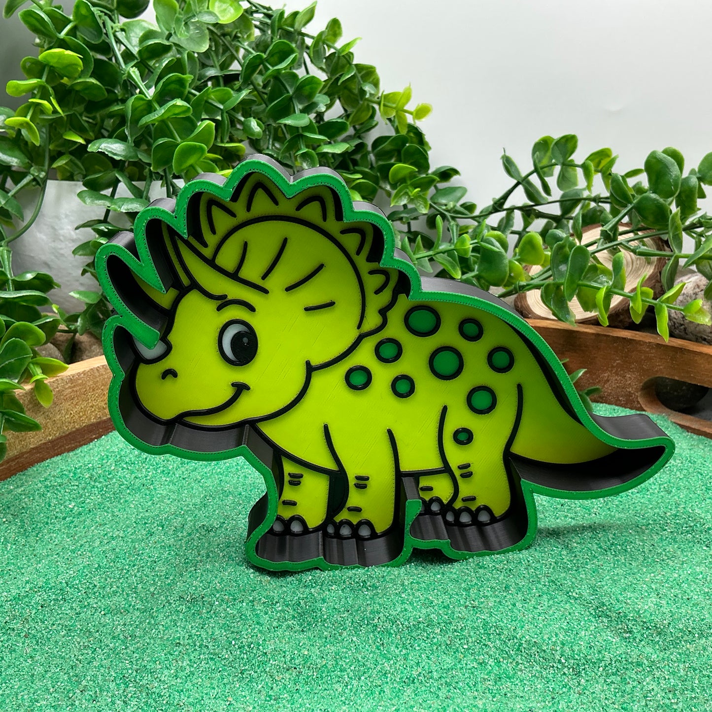 3D-printed dinosaur sensory play fill shape set - 6 piece with T-Rex, Triceratops, Stegosaurus, Spinosaurus, Pterodactyl, Brachiosaurus - view 10 of 16