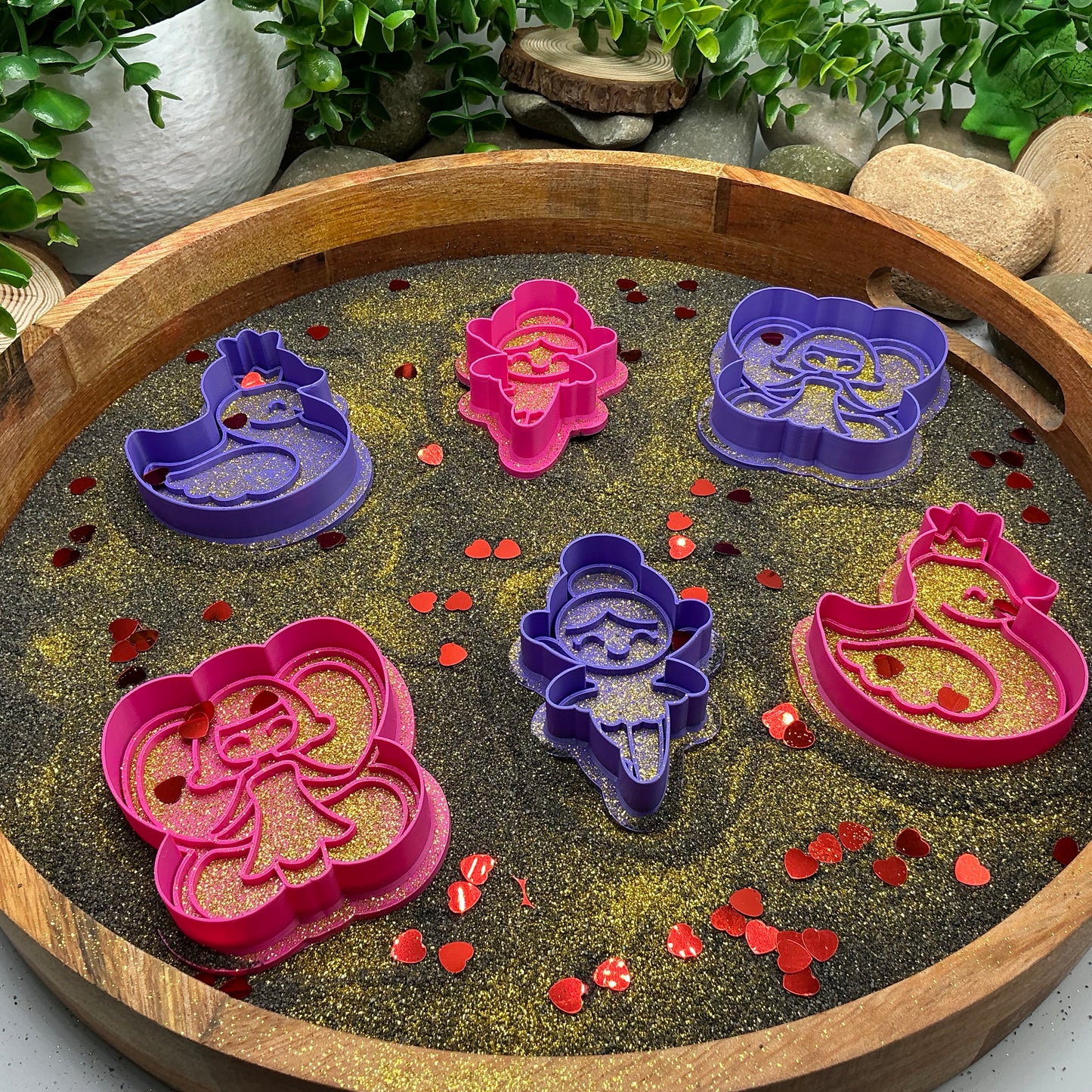 Fairy Ballerina Swan Cutter Stamp Cookie Playdoh 12 piece set play