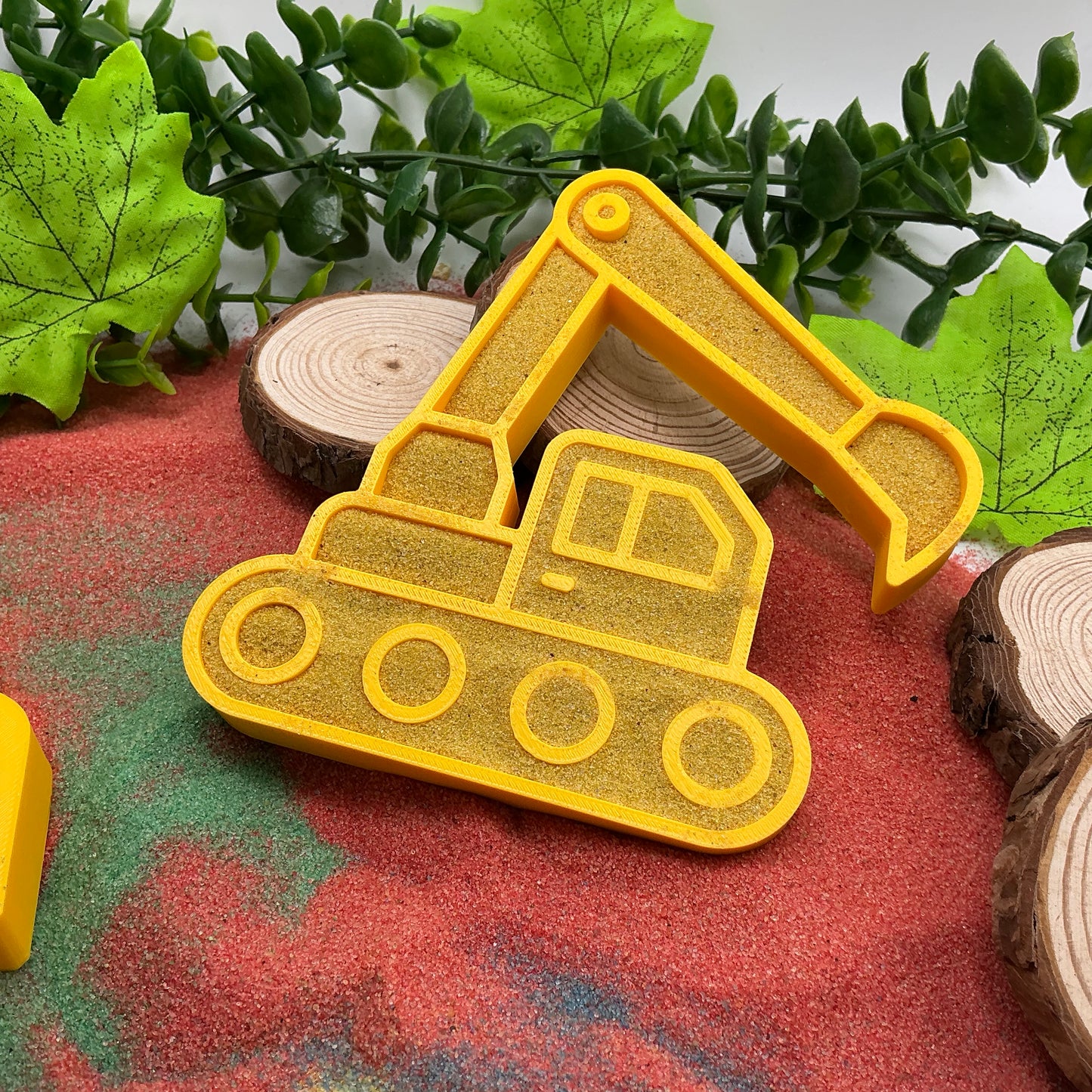 Yellow Construction Vehicles Sensory Trays (Set of 4) Montessori Sensory Bin Too - View 8