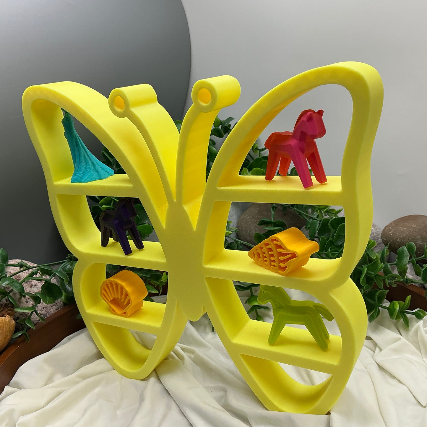 Butterfly table top mini shelf display glow in the dark