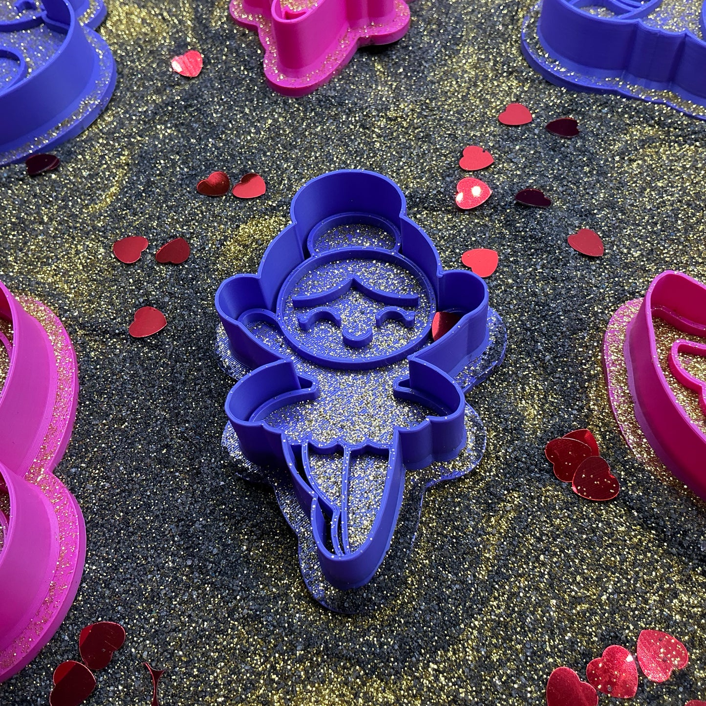 Fairy Ballerina Swan Cutter Stamp Cookie Playdoh 12 piece set play