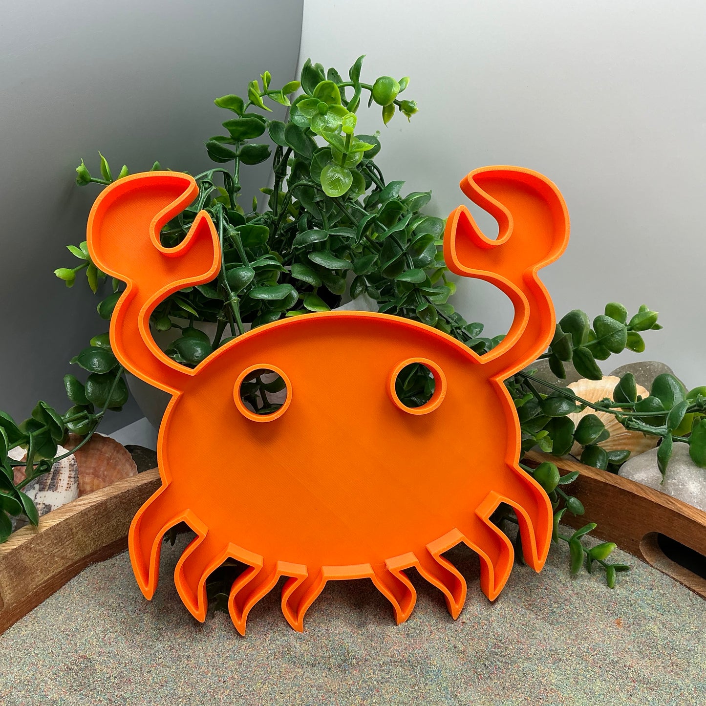 Large Crab Sensory Filling Tray - Eco-Friendly 3D Printed for Sand, Rice & Oats