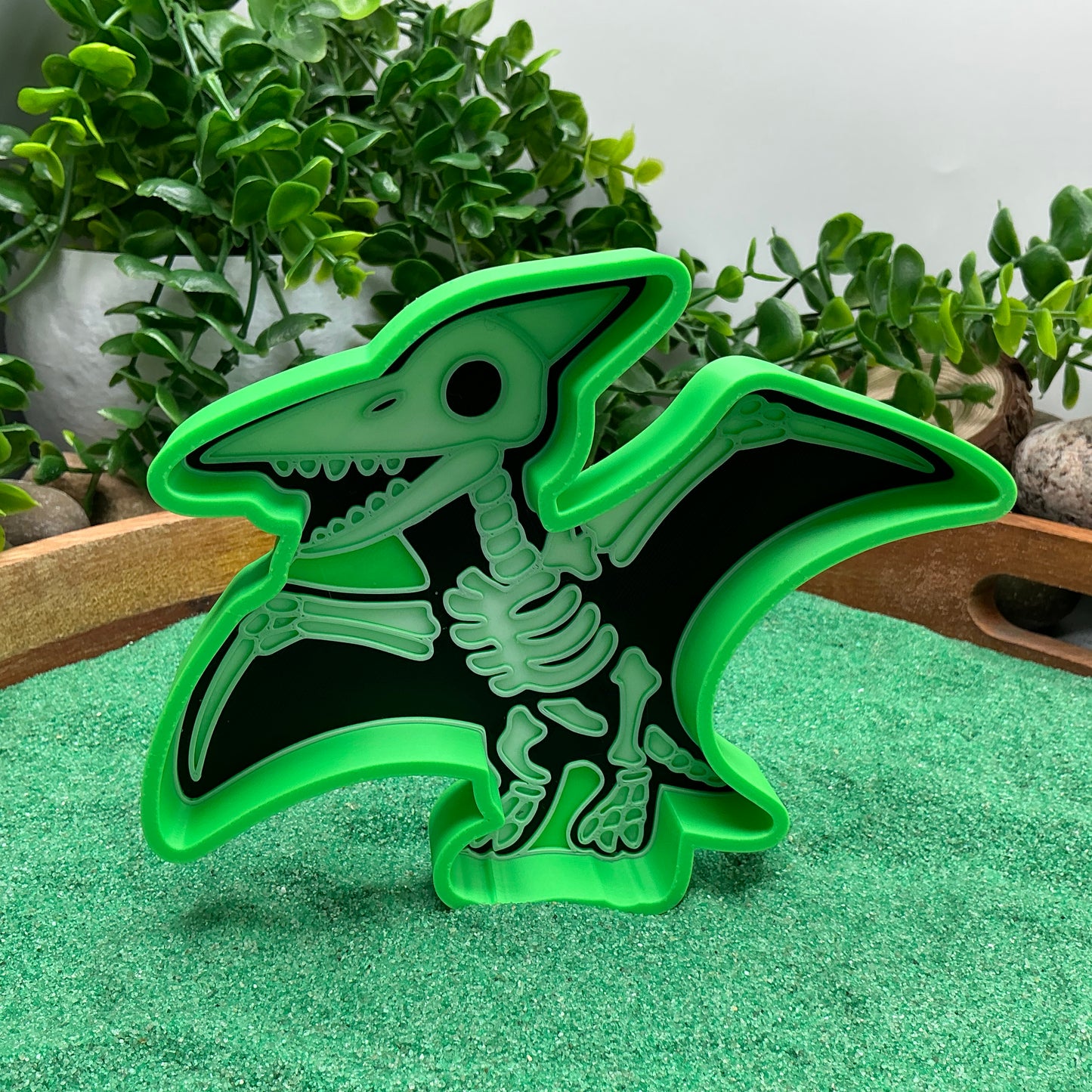 3D-printed skeleton dinosaur sensory play set - 6 piece with T-Rex, Triceratops, Stegosaurus, Spinosaurus, Pterodactyl, Brachiosaurus - view 7 of 16
