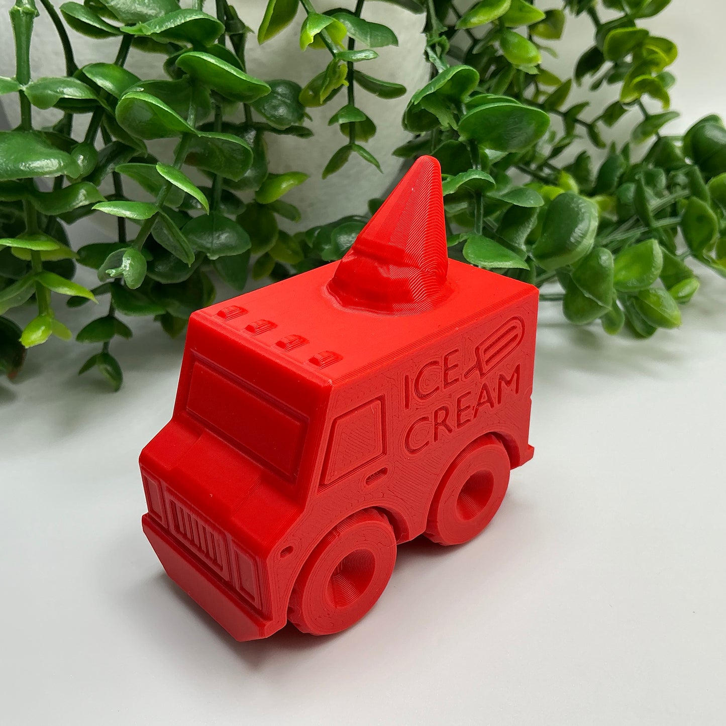 Ice Cream Van Truck Pretend Play Food Truck Classic Summer Vehicle Durable Su... - showing texture