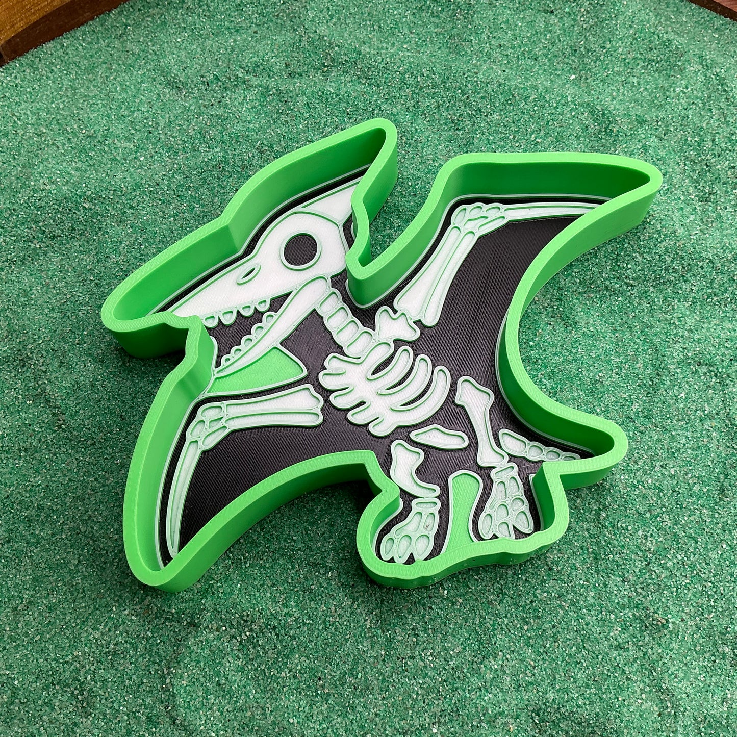 3D-printed skeleton dinosaur sensory play set - 6 piece with T-Rex, Triceratops, Stegosaurus, Spinosaurus, Pterodactyl, Brachiosaurus - view 6 of 16