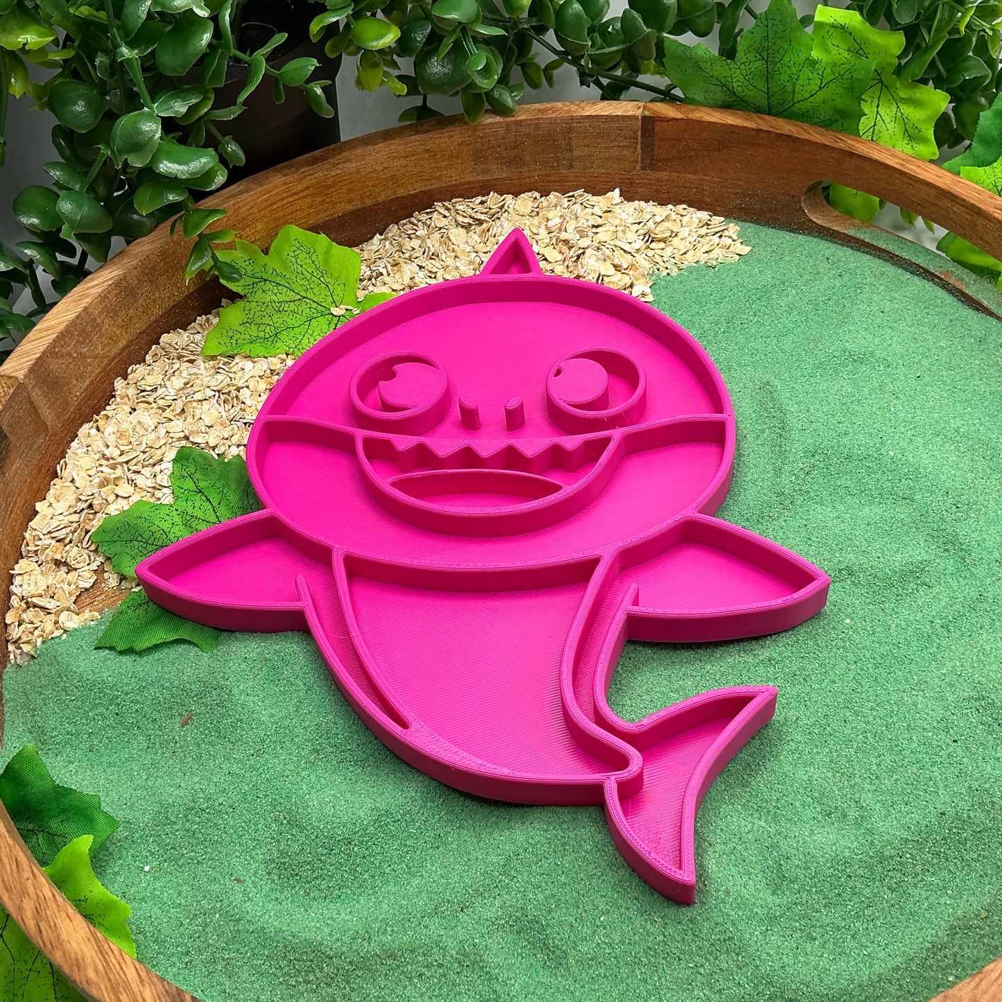 5-Piece Set Shark Tray's Baby Shark Family Large Sensory Filling Trays Montessor - View 5