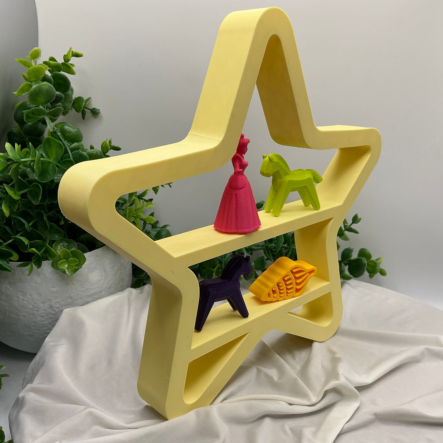 Set of two table top mini shelves Moon & Star bedroom decor