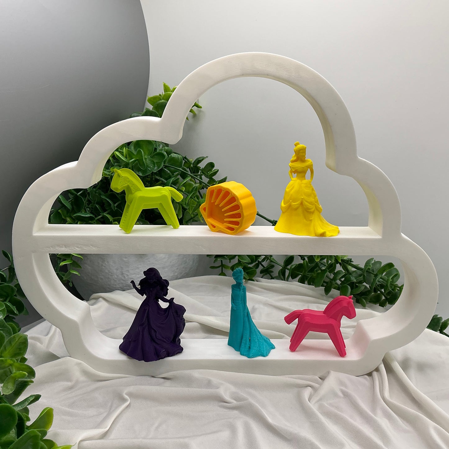 Set of two table top shelves cloud & Sun bedroom decor