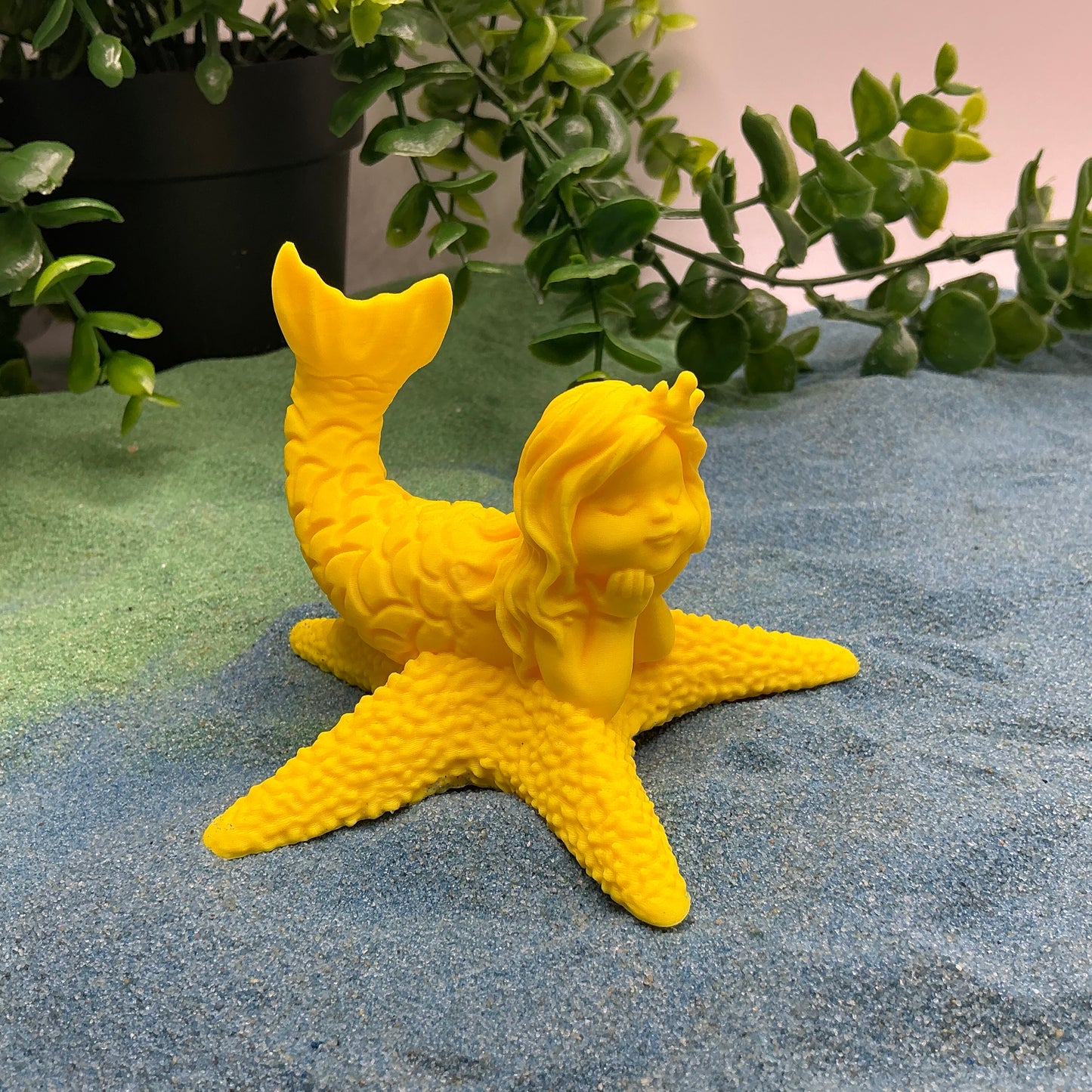 3D Printed Mermaid Princess on Starfish Textured Sensory Toy - View 5