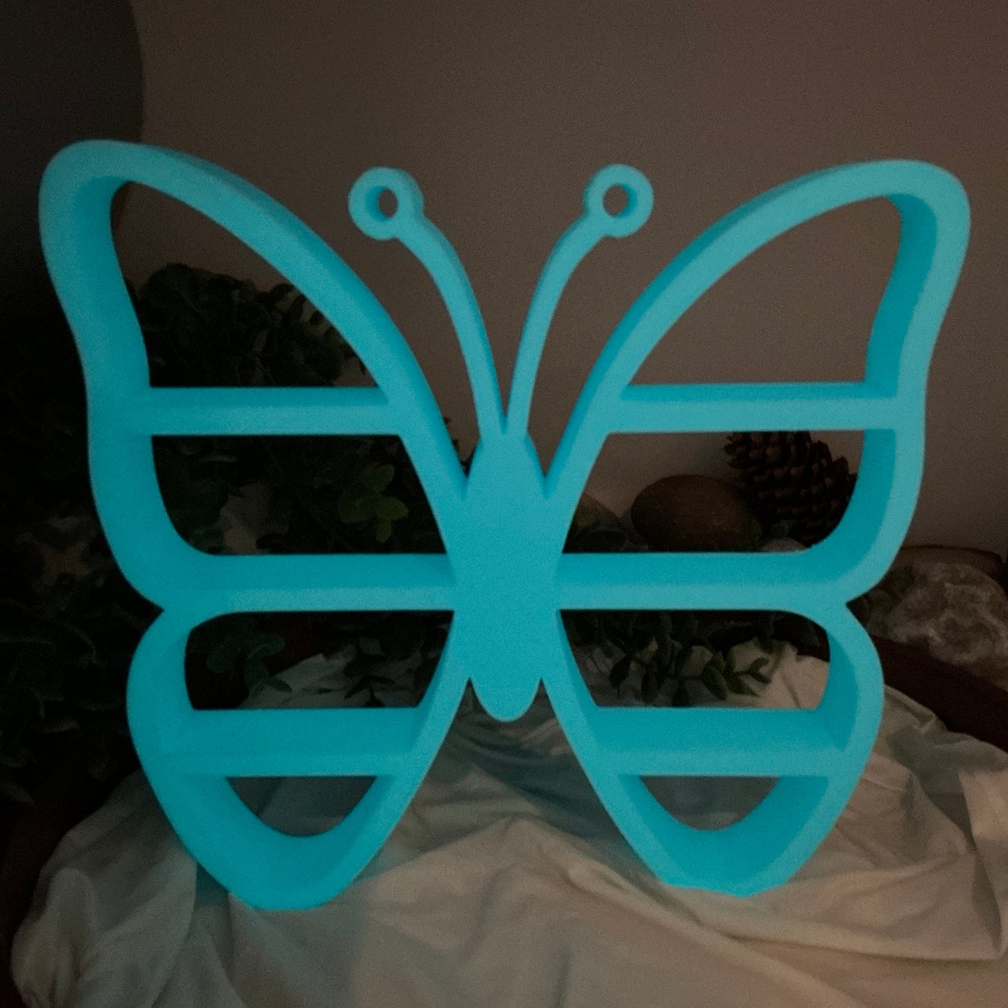 Butterfly table top mini shelf display glow in the dark