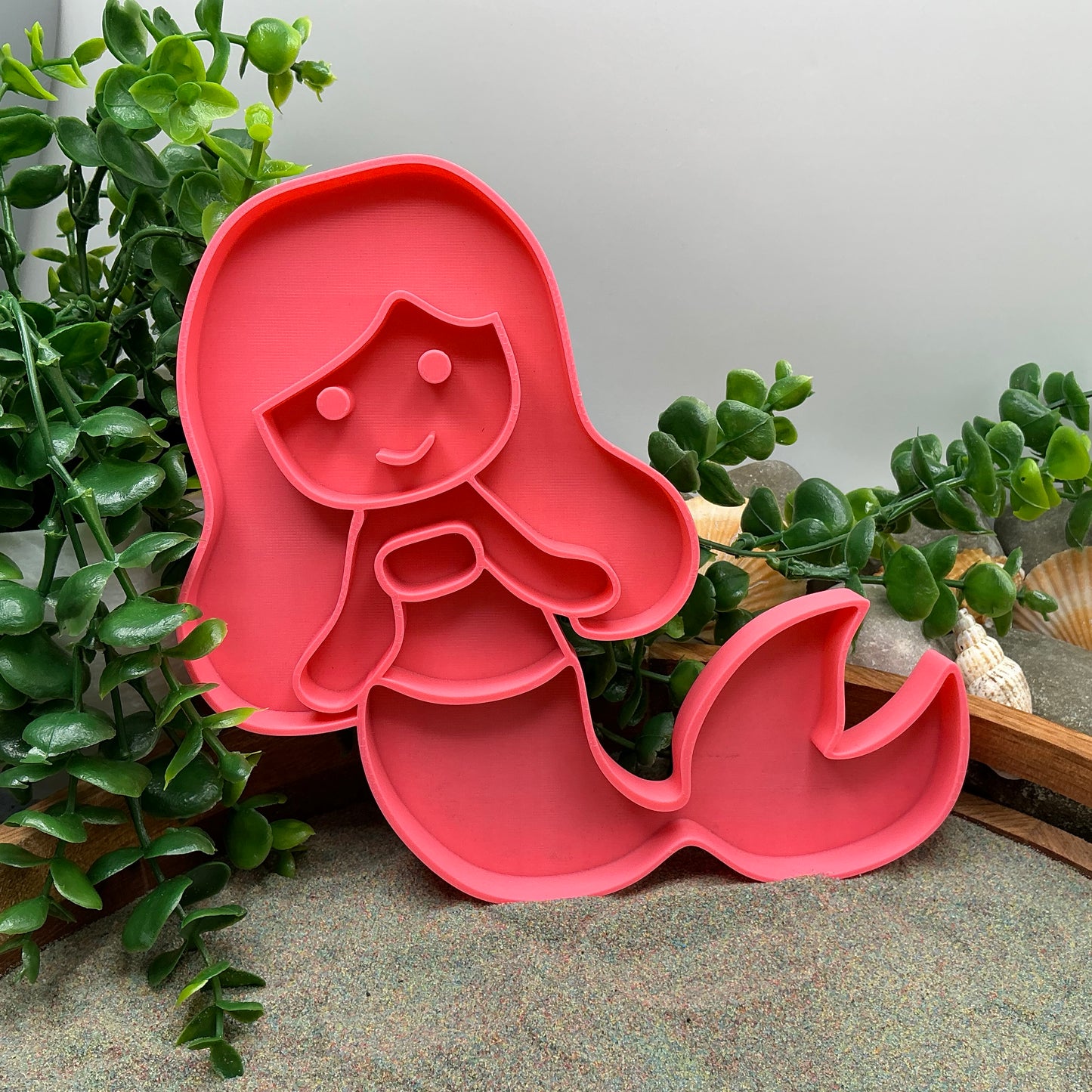 Large Mermaid Sensory Filling Tray - Eco-Friendly 3D Printed for Sand, Rice & Oats