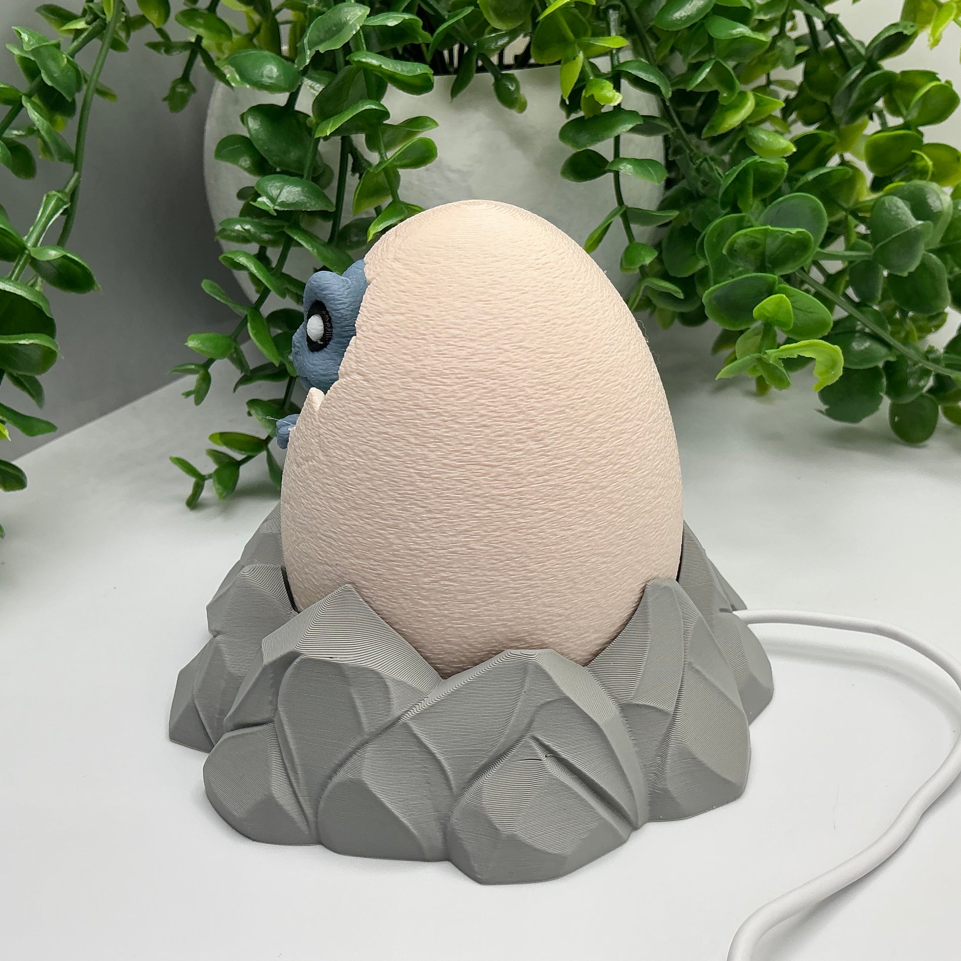 Dinosaur Hatching Egg Lamp Soft Glow Night Light Whimsical Home Bedroom D�cor - View 6