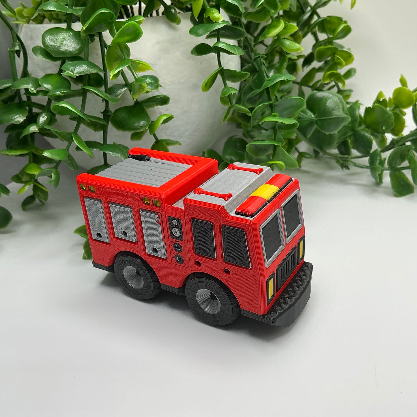 3D Printed Multi Coloured Children's Emergency Rescue Vehicle Fire Engine Truck  - Alternative View
