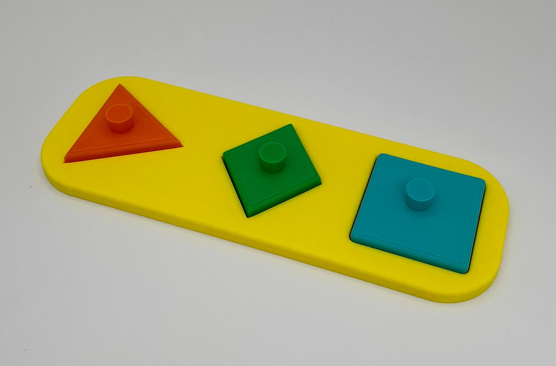 Children's 3D Printed Three Shape Children's Jigsaw Puzzle Eco Friendly Shape Pu - Main Product Image