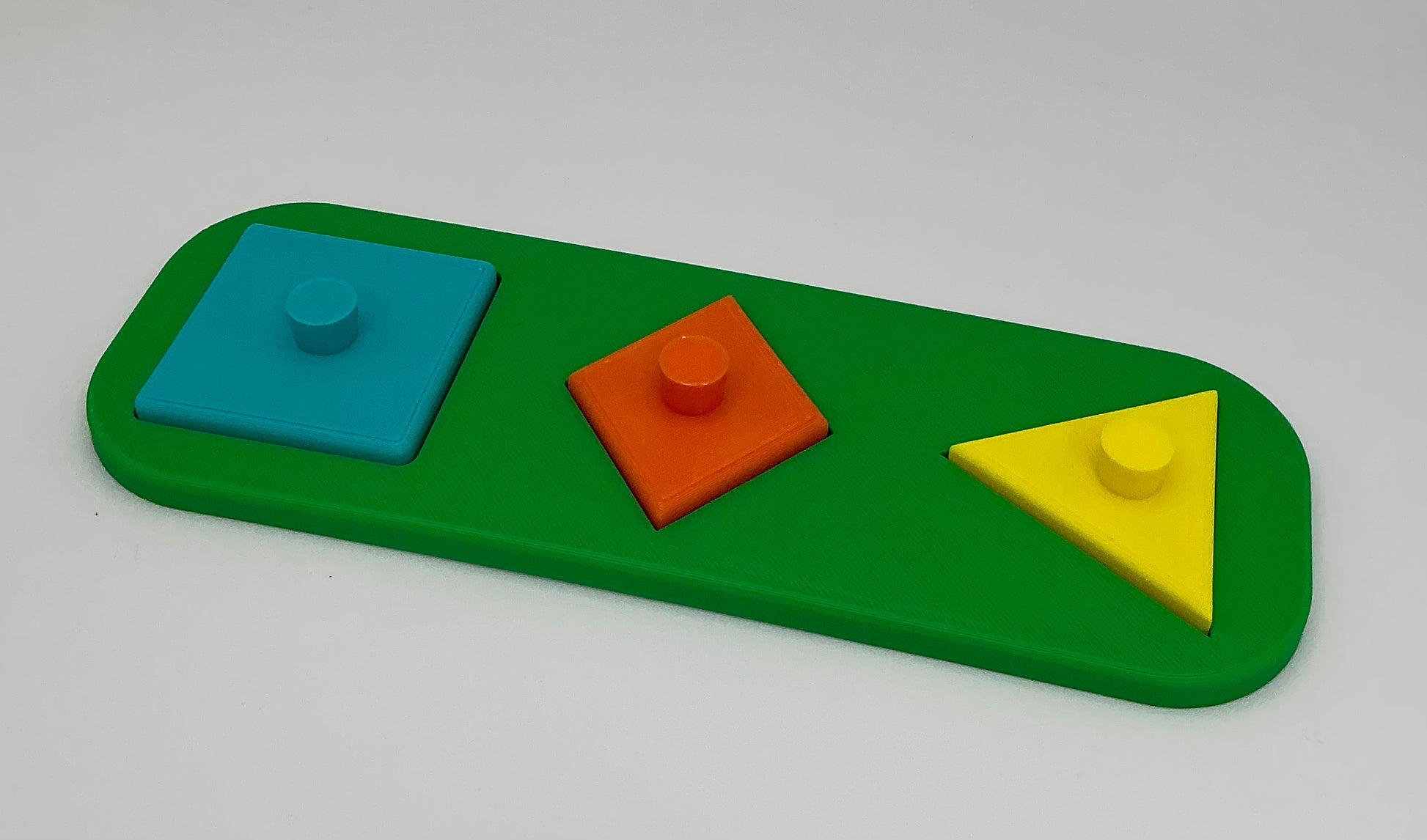 Children's 3D Printed Three Shape Children's Jigsaw Puzzle Eco Friendly Shape Pu - Detail Shot