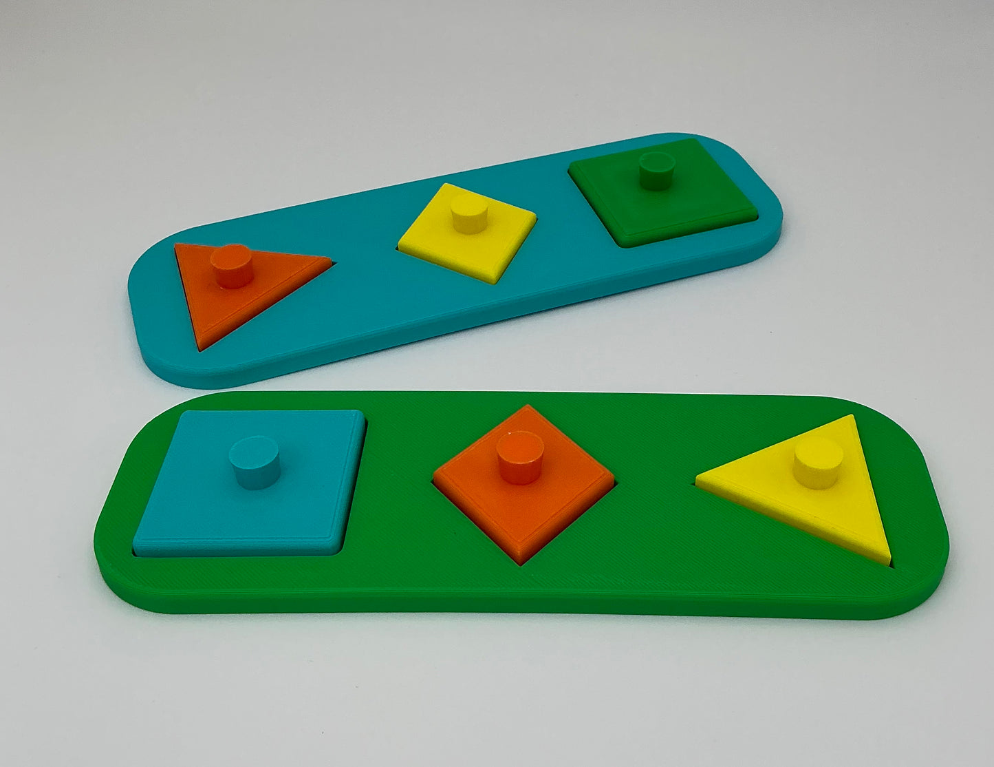 Children's 3D Printed Three Shape Children's Jigsaw Puzzle Eco Friendly Shape Pu - View 7
