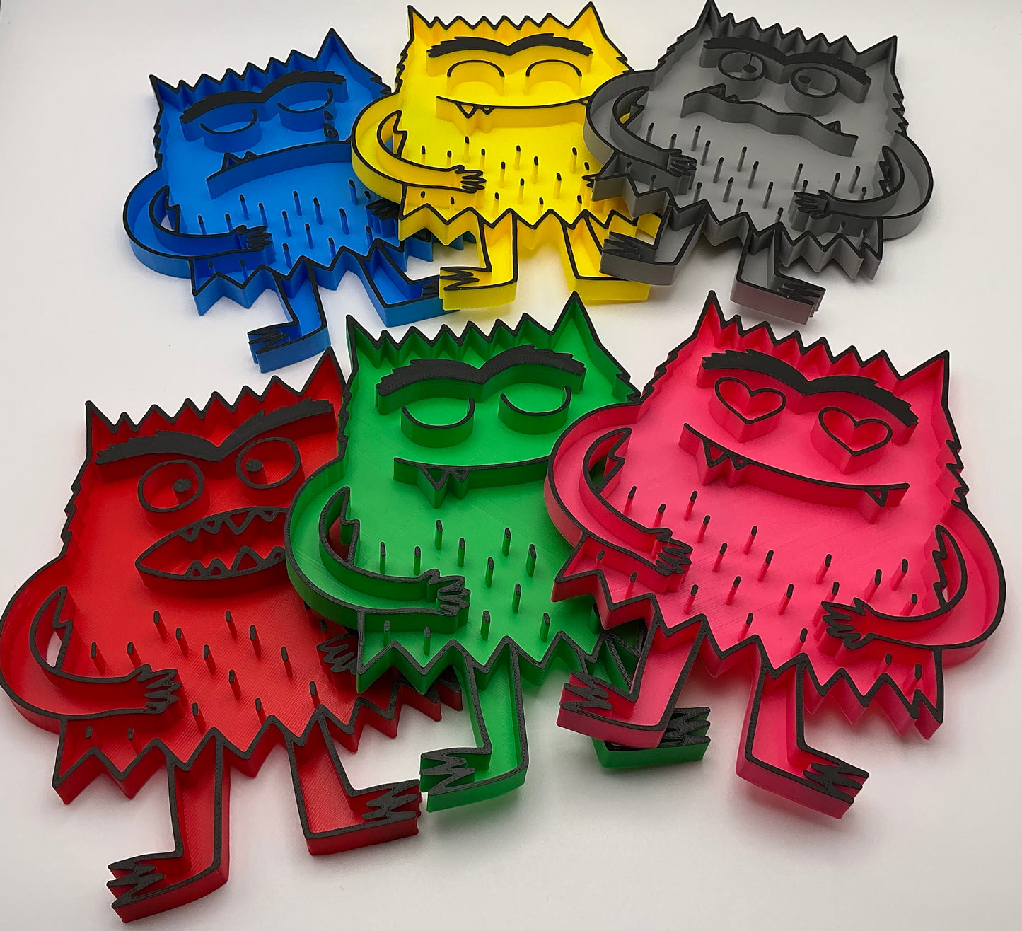 3D Printed Colour Monster Sensory Filling Trays Set Eco Friendly Colour Monster  - Main Product Image