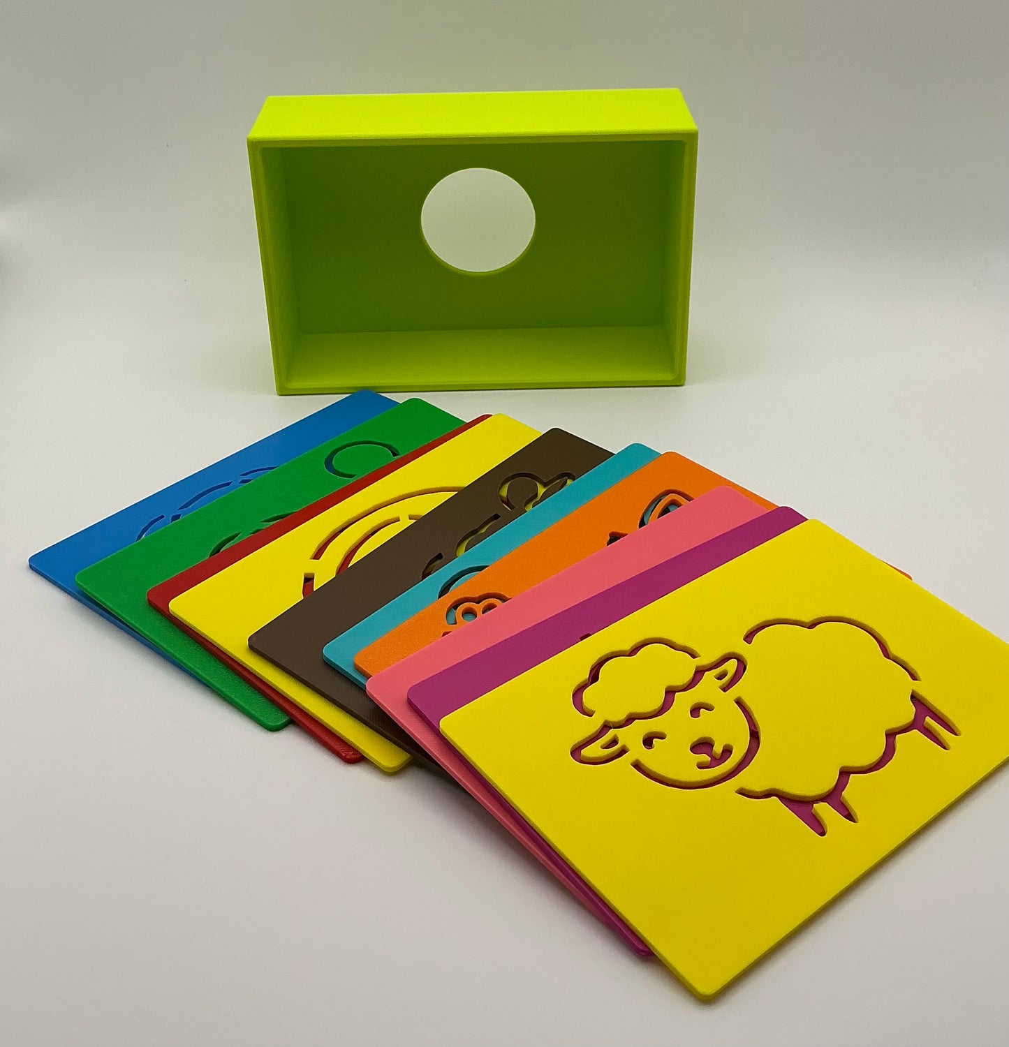 10-Piece Farm Animal Stencil Set with Storage Box Eco-Friendly 3D Printed Kids A - View 7